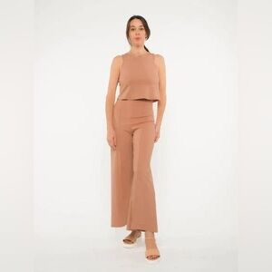 RIPLEY RADER Ponte knit wide leg pant cropped